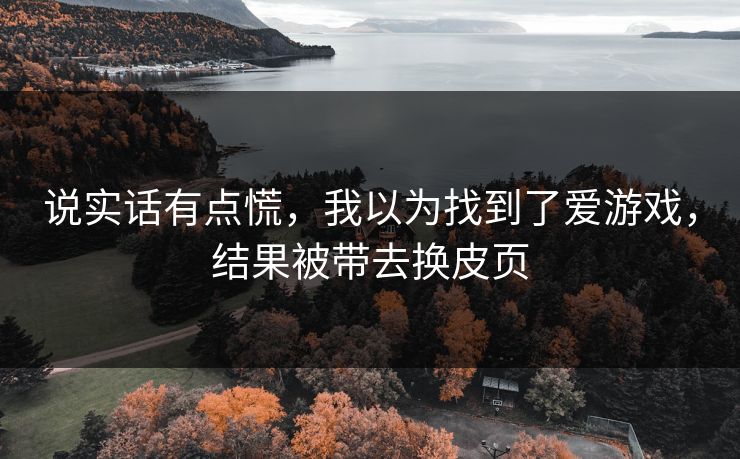说实话有点慌,我以为找到了爱游戏,结果被带去换皮页 说实话有点慌,我以为找到了爱游戏,结果被带去换皮页